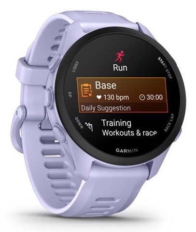 Garmin Forerunner 70 3,05 cm (1.2") AMOLED 43 mm Digitale 390 x 390 Pixel Touch screen Lavanda GPS (satellitare)
