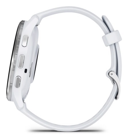 Garmin Venu 3 3,56 cm (1.4") AMOLED 45 mm Digitale 454 x 454 Pixel Touch screen Argento, Bianco Wi-Fi GPS (satellitare)