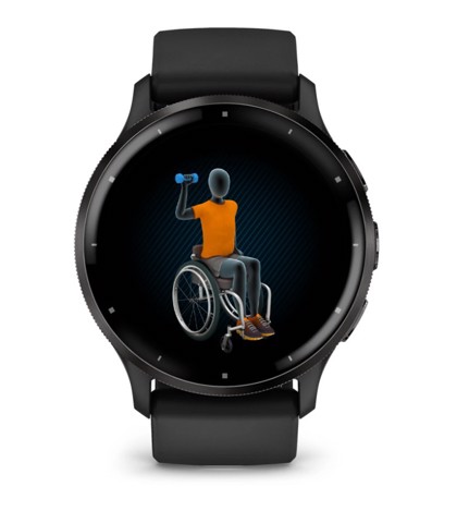 Garmin Venu 3 3,56 cm (1.4") AMOLED 45 mm Digitale 454 x 454 Pixel Touch screen Nero Wi-Fi GPS (satellitare)