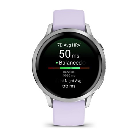 Garmin Venu 4 3,05 cm (1.2") AMOLED 41 mm Digitale 390 x 390 Pixel Touch screen Argento Wi-Fi GPS (satellitare)