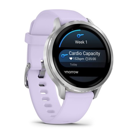 Garmin Venu 4 3,05 cm (1.2") AMOLED 41 mm Digitale 390 x 390 Pixel Touch screen Argento Wi-Fi GPS (satellitare)