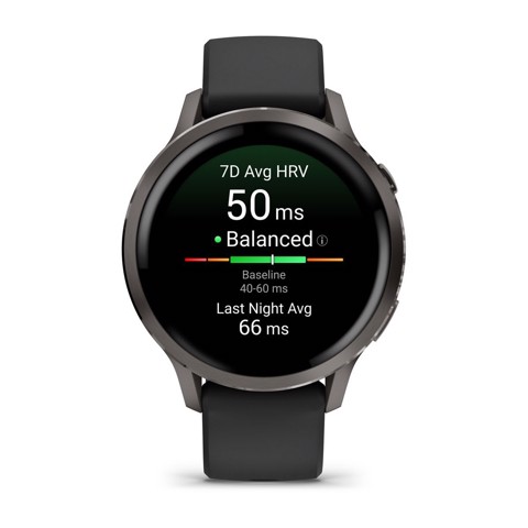 Garmin Venu 4 3,05 cm (1.2") AMOLED 41 mm Digitale 390 x 390 Pixel Touch screen Nero Wi-Fi GPS (satellitare)