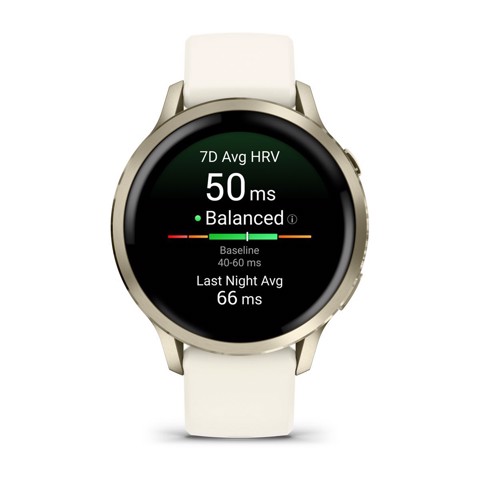Garmin Venu 4 3,05 cm (1.2") AMOLED 41 mm Digitale 390 x 390 Pixel Touch screen Oro Wi-Fi GPS (satellitare)