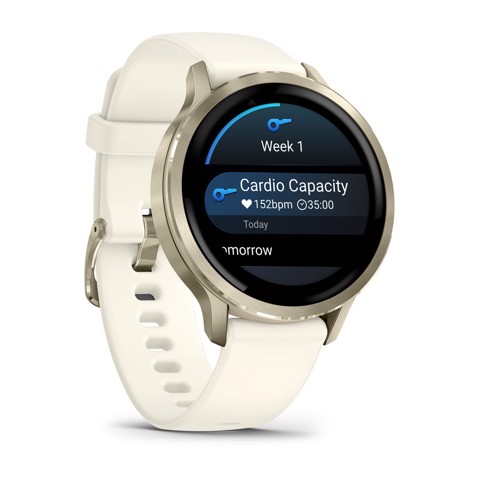Garmin Venu 4 3,05 cm (1.2") AMOLED 41 mm Digitale 390 x 390 Pixel Touch screen Oro Wi-Fi GPS (satellitare)