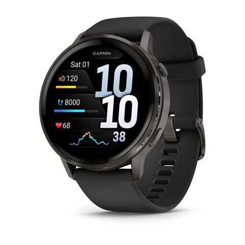 Garmin Venu 4 3,56 cm (1.4") AMOLED 45 mm Digitale 454 x 454 Pixel Touch screen Nero Wi-Fi GPS (satellitare)