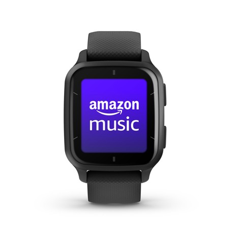 Garmin Venu Sq 2 - Music Edition, Smartwatch, Display 1,4" AMOLED, GPS, Cardio, SpO2, 25+ App Sport & Fitness, Pay, Musica, Spotify, Deezer, Amazon Music, Autonomia fino a 11 giorni (Slate & Black) - EX DEMO prodotto nuovo con imballo aperto