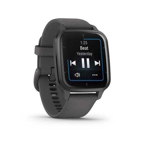 Garmin Venu Sq 2, Smartwatch, Display 1,4" AMOLED, GPS, Cardio, SpO2, 25+ App Sport & Fitness, Workout, Coach, Pay, Autonomia fino a 11 giorni (Slate & Shadow Gray)