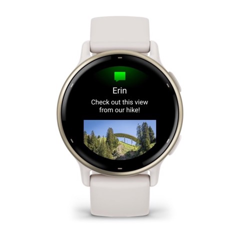 Garmin Vivoactive 5 3,05 cm (1.2") AMOLED Digitale 390 x 390 Pixel Touch screen Bianco Wi-Fi GPS (satellitare)