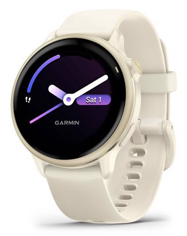 Garmin vívoactive 6 3,05 cm (1.2") AMOLED 42 mm Digitale 390 x 390 Pixel Touch screen Bianco Wi-Fi GPS (satellitare)