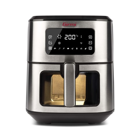 Girmi FG8800 friggitrice Singolo 6,5 L Indipendente 1700 W Friggitrice ad aria calda Nero, Acciaio inossidabile