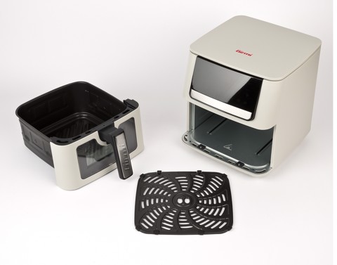Girmi Friggitrice ad Aria 1700W 6,5 Litri con finestra Digitale e con Ricettario ECOFRIT CRISP INCANTO