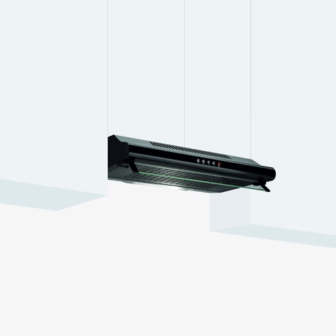 Glem Gas GHC631BK cappa aspirante Incassato Nero 230 m³/h