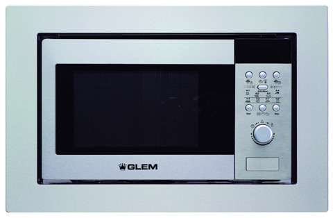 Glem Gas GMI203IX forno a microonde Da incasso 20 L 800 W Acciaio inossidabile
