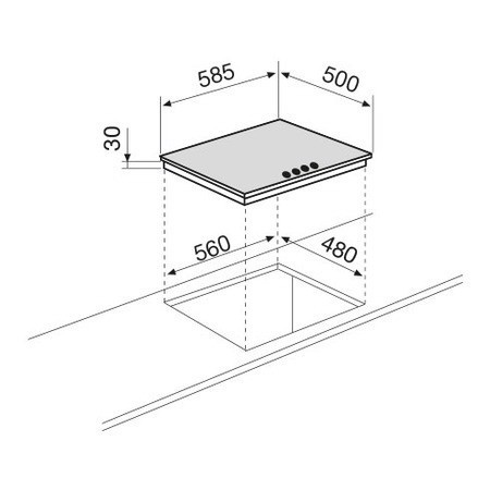 Glem Gas GT645SA piano cottura Sabbia Da incasso 60 cm 4 Fornello(i)