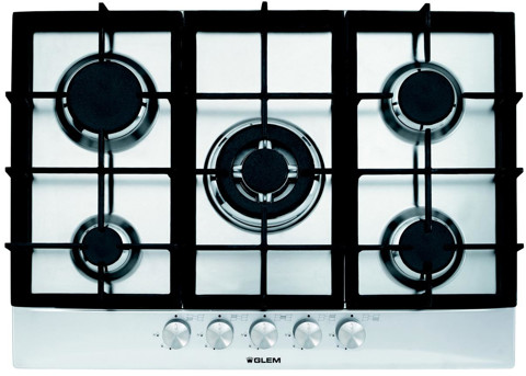 Glem Gas GT755HIX piano cottura Acciaio inossidabile Da incasso 5 Fornello(i)