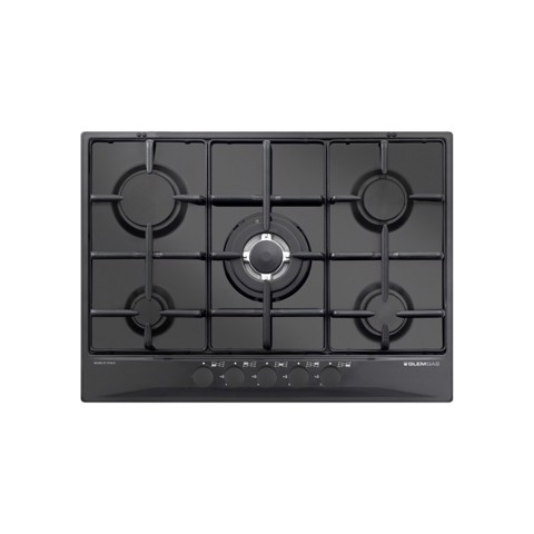 Glem Gas GT755NC piano cottura Nero Superficie piana 70 cm 5 Fornello(i)