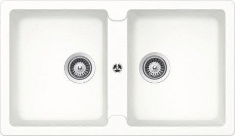 Glem Gas LS286WH lavello Lavello ad incasso Rettangolare Unigranit Plus