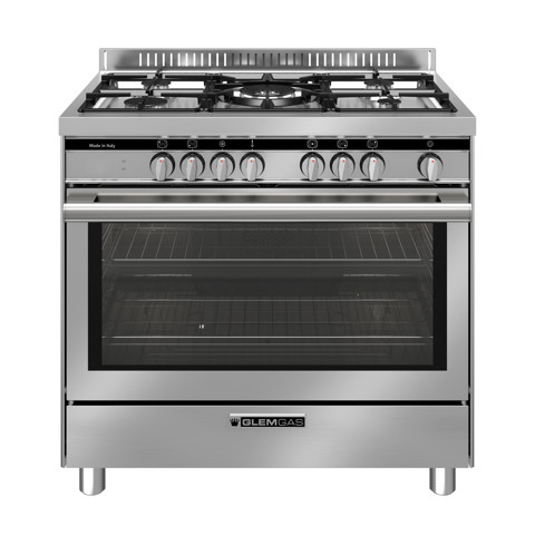 Glem Gas ST96TMI cucina Piano cottura Cromo, Acciaio inossidabile A+