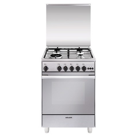 Glem Gas U664VI cucina Elettrico/Gas Acciaio inox