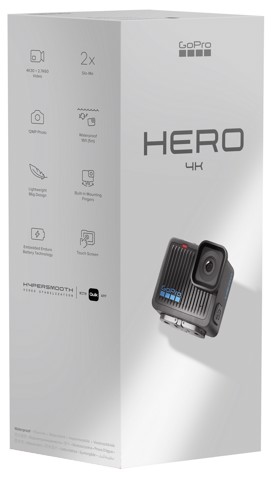 GoPro Action Cam Hero Nera fotocamera per sport d'azione 12 MP 4K Ultra HD CMOS Wi-Fi 86 g