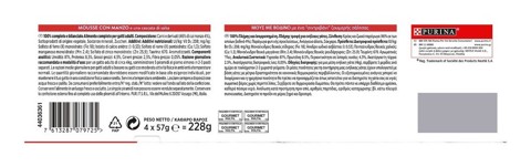 GOURMET 12455642 REVELATIONS per gatto Adulto Mousse con Manzo 4x57 g