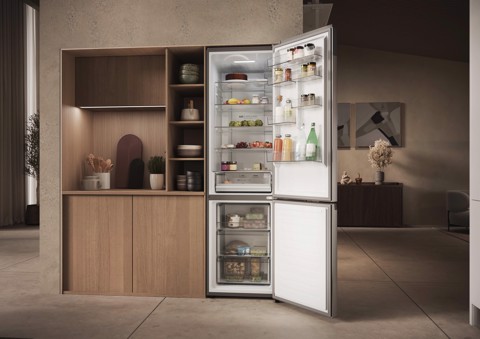 Haier 2D 60 Series 3 Pro HDPW3620CNPK Libera installazione 406 L Acciaio inox