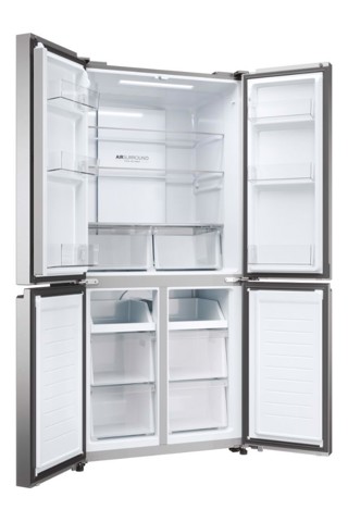 Haier Cube 83 Serie 3 Multidoor HCR3818ENMM ClasseE 467lt-Platino, Stainless steel