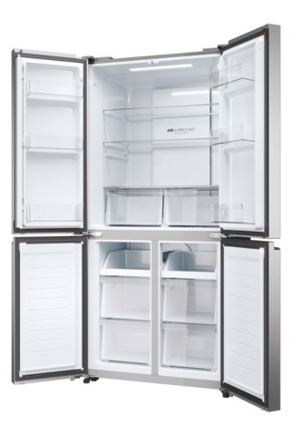 Haier Cube 83 Serie 3 Multidoor HCR3818ENMM ClasseE 467lt-Platino, Stainless steel