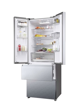 Haier FD 70 Serie 5 HFR5719EWMG frigorifero side-by-side Libera installazione 444 L E Argento