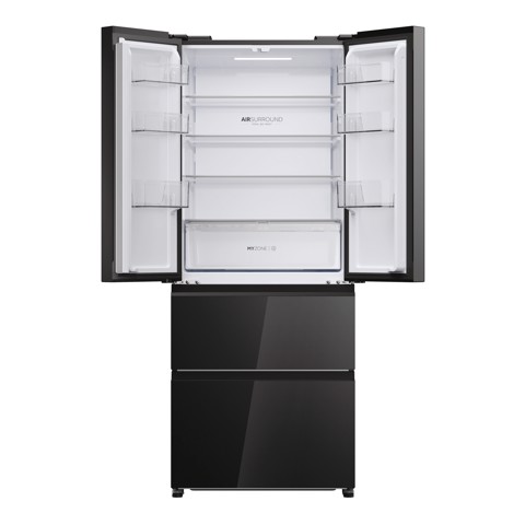 Haier FD 70 Series 3 HFR3718ENGB frigorifero side-by-side Libera installazione 402 L Nero