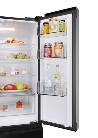 Haier FD 70 Series 3 HFR3718ENGB frigorifero side-by-side Libera installazione 402 L Nero