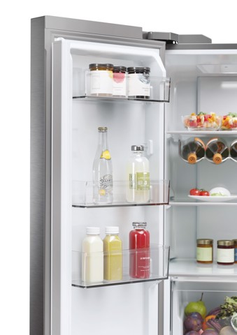 Haier HCR5919ENMP Libera installazione 528 L Platino, Acciaio inox
