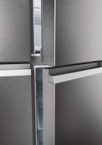 Haier HCR5919ENMP Libera installazione 528 L Platino, Acciaio inox