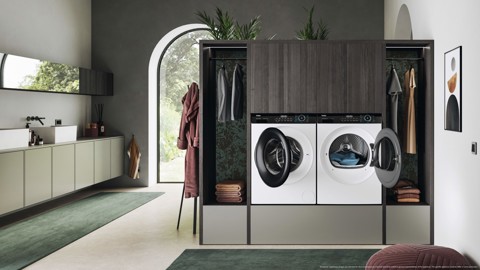 Haier HD90-A3939 asciugatrice Libera installazione Caricamento frontale 9 kg Bianco