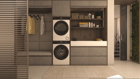 Haier HD90-A3939E asciugatrice Libera installazione Caricamento frontale 9 kg Bianco