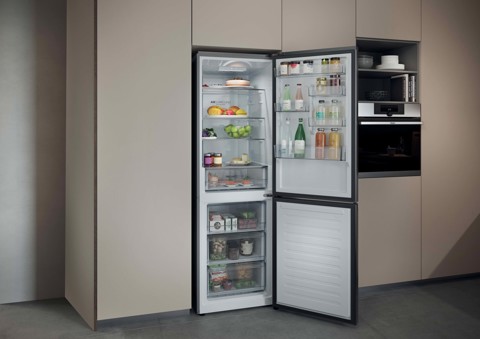 Haier HDPR1618ANPD Libera installazione 355 L A Acciaio inox