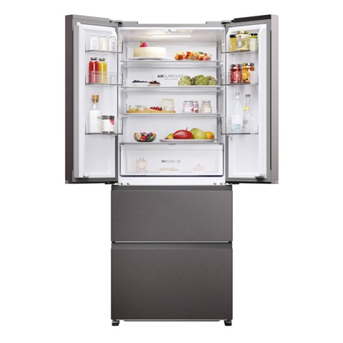 Haier HFR3718ENMD Libera installazione 402 L Acciaio inox