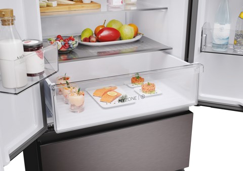 Haier HFR3718ENMD Libera installazione 402 L Acciaio inox