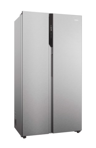 Haier SBS 90 Series 5 HSR5918DNMP Libera installazione 528 L Platino, Acciaio inox