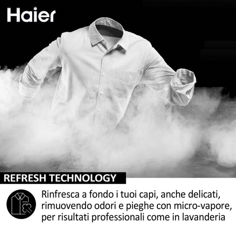 Haier HW80-BP14929A-S lavatrice Caricamento frontale 8 kg 1400 Giri/min Bianco