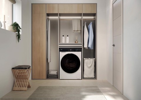 Haier HWD110BP14357UIT lavasciuga Libera installazione Caricamento frontale Bianco