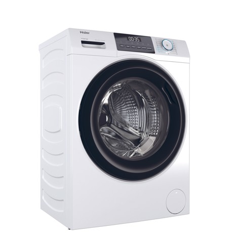 Haier I-Pro Serie 1 Serie 1, Lavatrice Slim 8 KG, 10% più efficente della classe A, 1400 giri, Bianco, Inverter, Refresh, HW80-BP14929A-S