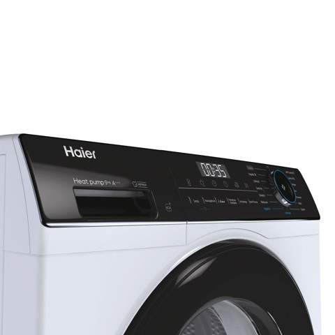 Haier I-Pro Serie 3, Asciugatrice 9 KG, Classe C, Bianco, Inverter, I-Refresh, Wi-Fi, Hygienic, HD90-A3939E-IT