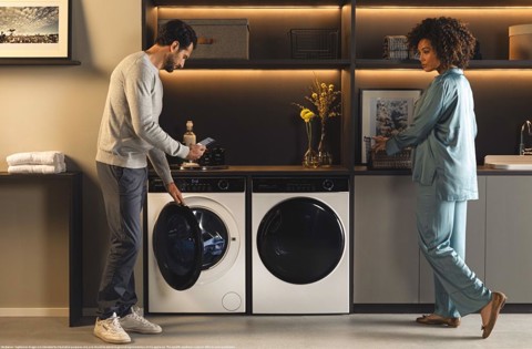Haier I-Pro Series 5 HD90-A3959 asciugatrice Libera installazione Caricamento frontale 9 kg A+++ Bianco
