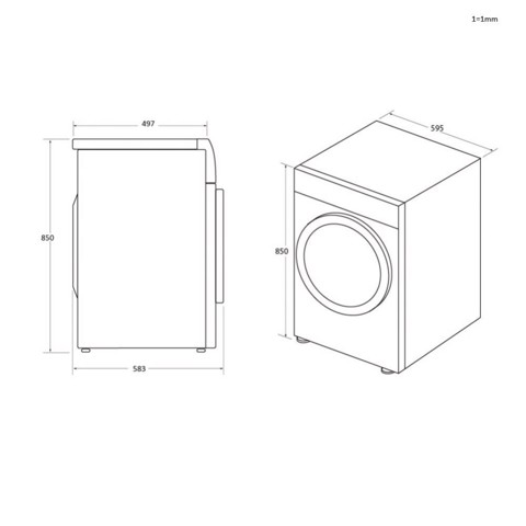 Haier I-Pro Series 5 HW90-B14959NEUIT lavatrice Caricamento frontale 9 kg 1400 Giri/min Bianco