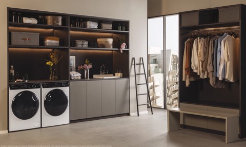 Haier I-Pro Series 5 I-Pro Serie 5, Lavatrice Carica Frontale 9 KG, 25% più efficente della classe A, 1400 giri, Bianco, Direct Motion, Refresh, Wi-Fi, HW90-B14959NEUIT