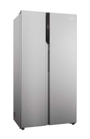 Haier SBS 90 Serie 5 HSR5918DNMP frigorifero side-by-side Libera installazione 528 L D Platino, Acciaio inossidabile