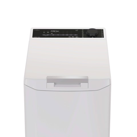 Haier T Series 7, Lavatrice Carica dall'alto 7 KG, 15% più efficente della classe A, 1200 giri, Bianco, Inverter, Vapore, THASN276TM7-S