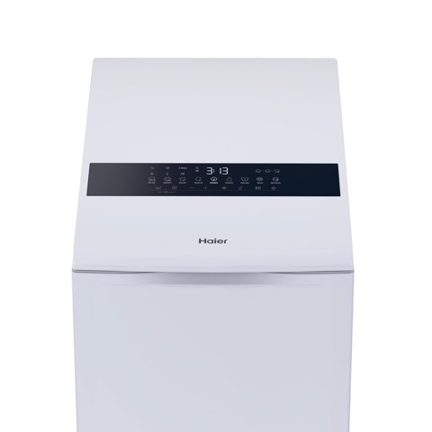 Haier T Series 9, Lavatrice Carica dall'alto 9 KG, Classe A, 1300 giri, Bianco, Inverter, Vapore, Wi-Fi, HW90-BPD13386U-S