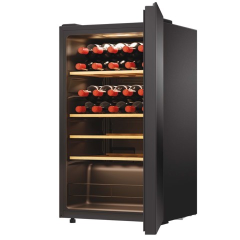 Haier Wine Bank 50 Serie 3 HWS34GGH1 Cantinetta vino con compressore Libera installazione Nero 34 bottiglia/bottiglie